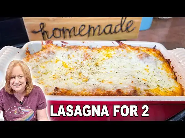 'Video thumbnail for LASAGNA FOR TWO, Small Loaf Pan Lasagna Recipe'