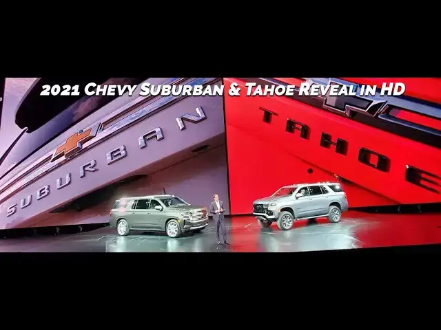 'Video thumbnail for WOW! It's The 2021 Chevy Tahoe & Suburban Full Reveal In HD!'