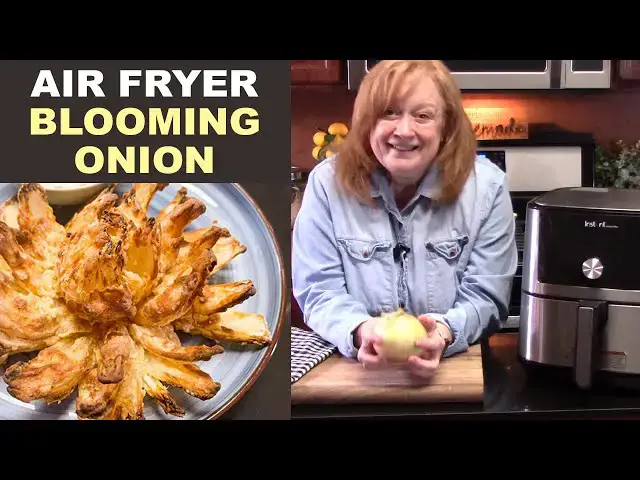 'Video thumbnail for Air Fryer BLOOMING ONION Appetizer Recipe'