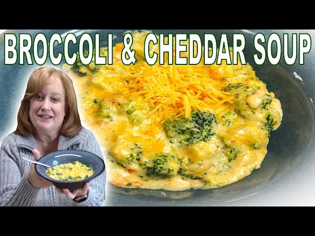 'Video thumbnail for EASY BROCCOLI & CHEDDAR SOUP RECIPE | CATHERINE'S PLATES VOLUME 1 COOKBOOK | COOK WITH ME'
