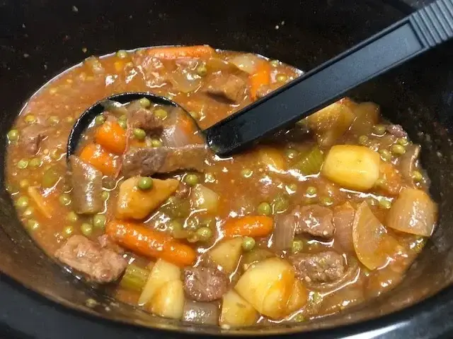 'Video thumbnail for BEEF STEW IN A CROCKPOT'