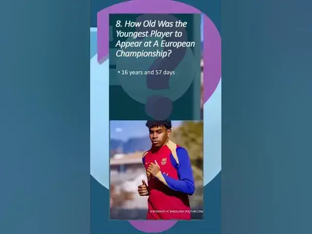 'Video thumbnail for Youngest Euro Championship Player Ever! ⚽ | HowSmart.net Weekly Quiz |  #smarttrivia #triviatime'