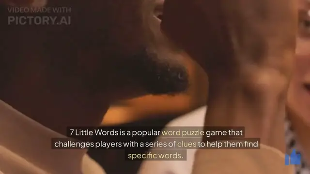 'Video thumbnail for 7 little words answers'