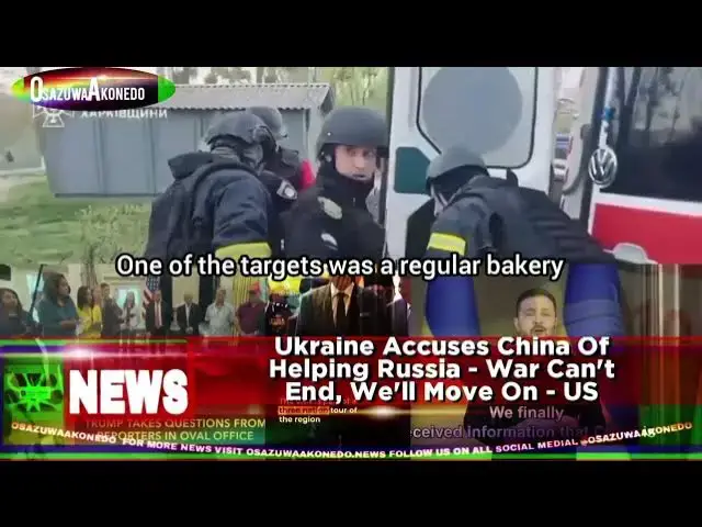 'Video thumbnail for Ukraine Accuses China Of Helping Russia - War Can't End, We'll Move On - US'