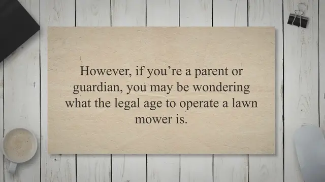'Video thumbnail for What Is The Legal Age To Operate A Lawn Mower?(Find Out!)'