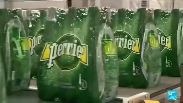 'Video thumbnail for Perrier at risk of losing its 'natural mineral water' label after new contaminations'