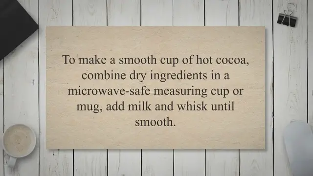 'Video thumbnail for How Long To Microwave Milk For Hot Chocolate?'