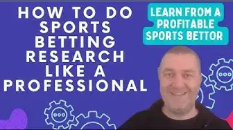 'Video thumbnail for Sports Betting Research - The Secret of Professional Sports Bettors - MoneyBall Technique'