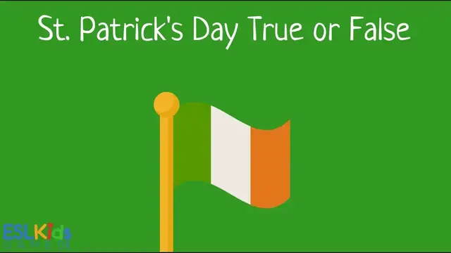 'Video thumbnail for ESL St Patrick's Day Activity: True or False'