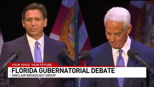 'Video thumbnail for "Worn-Out Old Donkey": Ron DeSantis Nails Charlie Crist at Florida Governor's Debate'