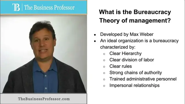 'Video thumbnail for Bureaucracy Theory - Management'