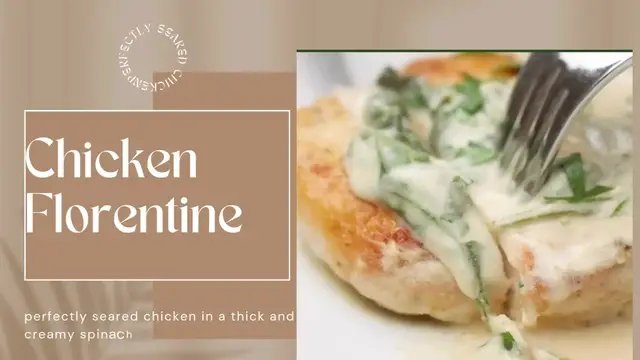 'Video thumbnail for Chicken Florentine'