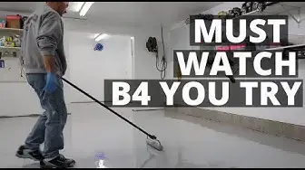 'Video thumbnail for How To Epoxy Coat Your Garage Floor | Must Watch For Diy'rs'