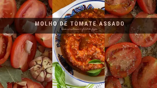 'Video thumbnail for MOLHO DE TOMATES FACIL ASSADO'