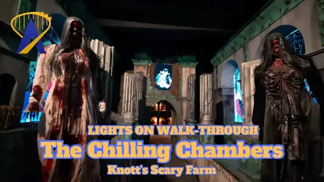 'Video thumbnail for Chilling Chambers Lights On Walk-Through from Nightmares Revealed at Knott's Scary Farm'