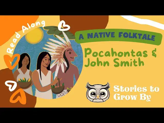 'Video thumbnail for Pocahontas and John Smith | Fun Folktale Read-along | Bedtime Stories For Children'