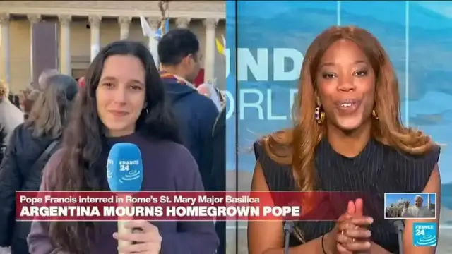 'Video thumbnail for Argentina mourns homegrown Pope Francis'