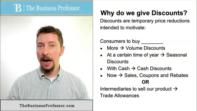 'Video thumbnail for Marketing - Why Give Discounts'
