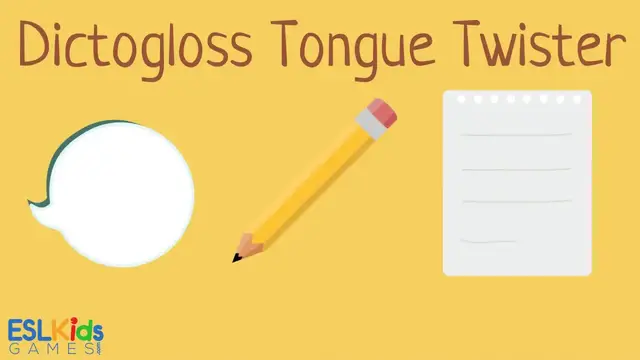 'Video thumbnail for ESL Warmer: Dictogloss Tongue Twister'
