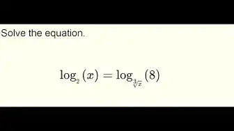 'Video thumbnail for Can You Solve This Equations?'