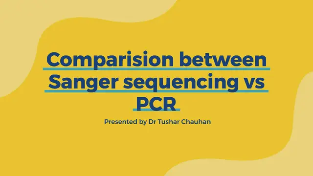 'Video thumbnail for Sanger sequencing vs PCR'