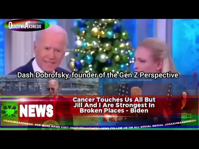 'Video thumbnail for Cancer Touches Us All But Jill And I Are Strongest In Broken Places - Biden'