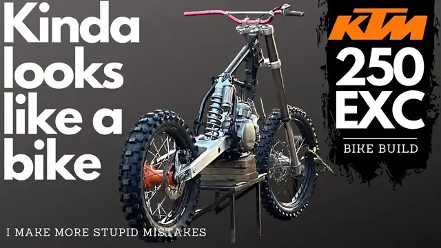 'Video thumbnail for Fitting Front and Rear Wheels to a Dirt Bike | KTM 250 EXC Bike Build Ep.6'
