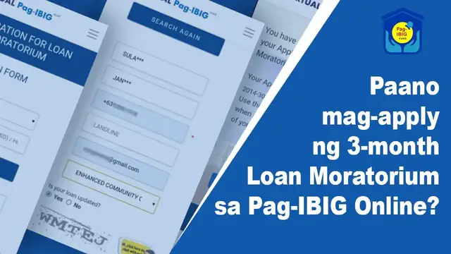 'Video thumbnail for How to Apply for Pag-IBIG Fund 3 Month Moratorium Online'