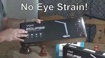 'Video thumbnail for Review Vont Desk Lamp With Eye Strain Protection And USB Port'