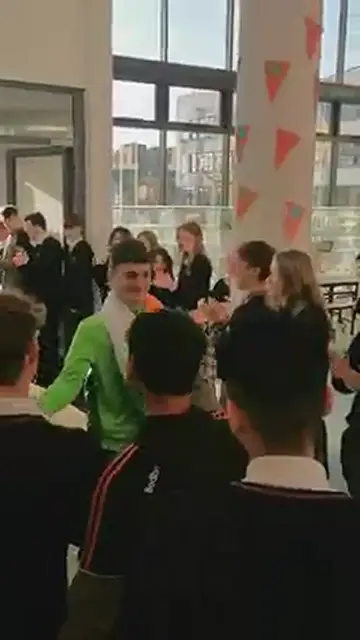 'Video thumbnail for Hero's Welcome Back To School For Wexford Teen '