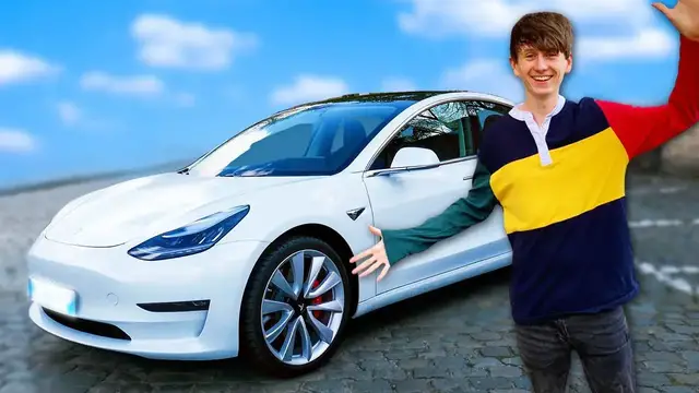 'Video thumbnail for Driving a Tesla Model 3 PERFORMANCE for the first time! 0-60 in 3 seconds!'