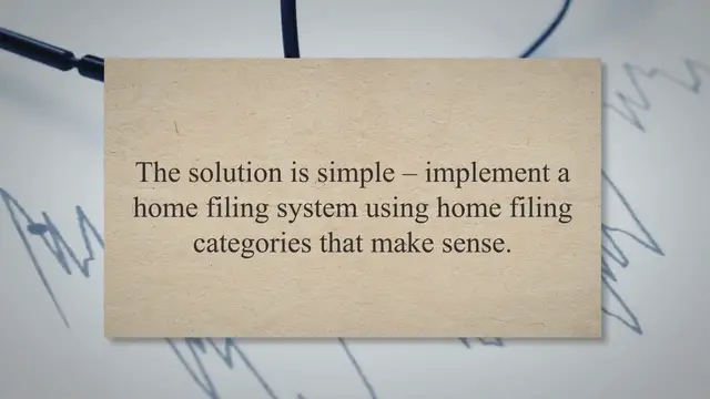 'Video thumbnail for How To Streamline Your Life With Simple Home Filing Categories'