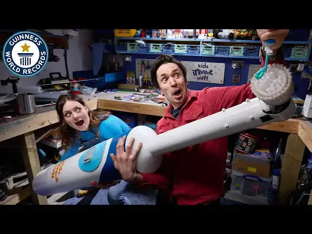 'Video thumbnail for Largest Electrical Toothbrush'