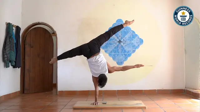 'Video thumbnail for Nicolas Montes de Oca, mastering the one-arm handstand'