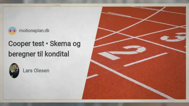 'Video thumbnail for Cooper test - Hvordan udregner du dit kondital?'
