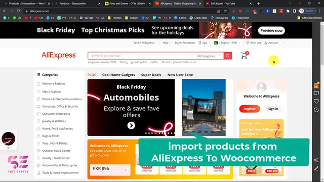 'Video thumbnail for Import Products from AliExpress to Woocommerce for FREE'