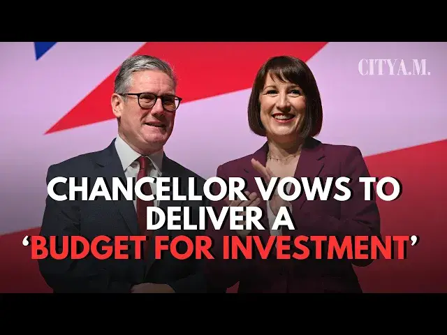'Video thumbnail for Rachel Reeves announces Labour will unveil industrial strategy with 'Budget for investment''
