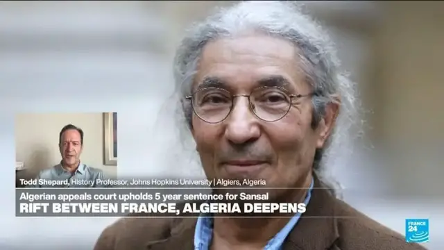 'Video thumbnail for 'Horrific': Ailing author Sansal 'caught up' in ever-escalating Franco-Algerian diplomatic fallout'