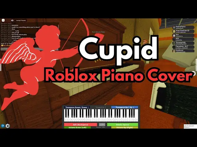 'Video thumbnail for Fifty Fifty - Cupid | EPIC Roblox Piano Cover'