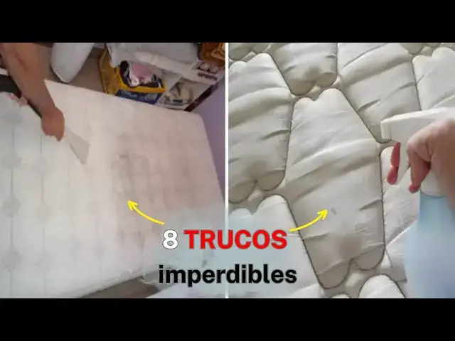 'Video thumbnail for Cómo limpiar un colchón sucio: 8 consejos'