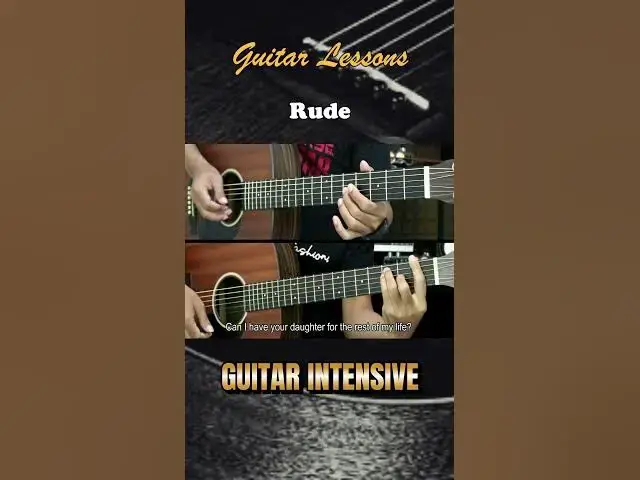 'Video thumbnail for Rude - MAGIC! | EASY Guitar Tutorial with Chords / Lyrics - Guitar Lessons'