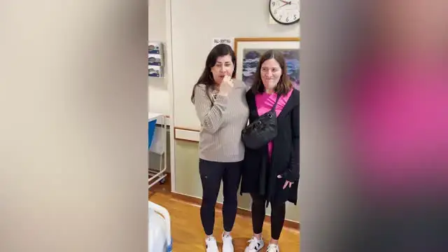 'Video thumbnail for Grandmas Excitedly Meet Newborn Granddaughter For First Time'