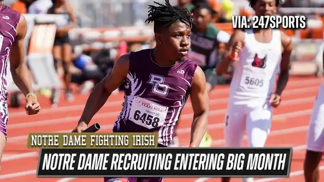 'Video thumbnail for We're in the home stretch for Notre Dame WR recruiting!'