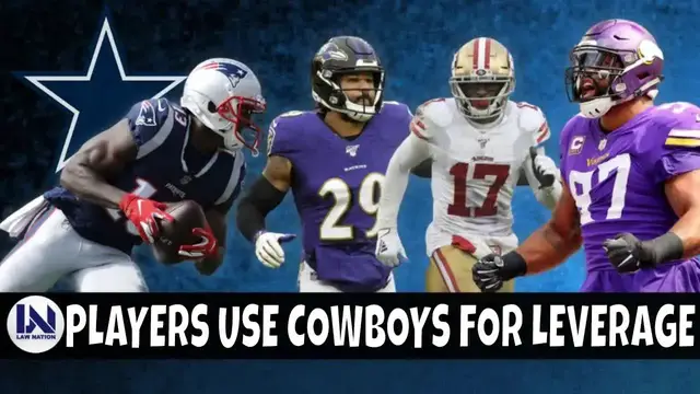 'Video thumbnail for law nation sports: nfl players use dallas cowboys for leverage? dez bryant, adrian peterson & more!'