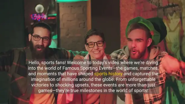 'Video thumbnail for Famous Sporting Events: The Moments That Changed History'