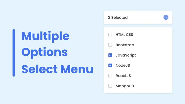 'Video thumbnail for Multiple Options Select Menu in HTML CSS & JavaScript'