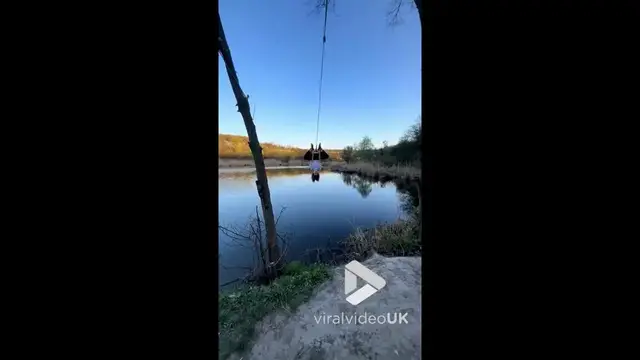 'Video thumbnail for VV4951 Epic river swing fail'