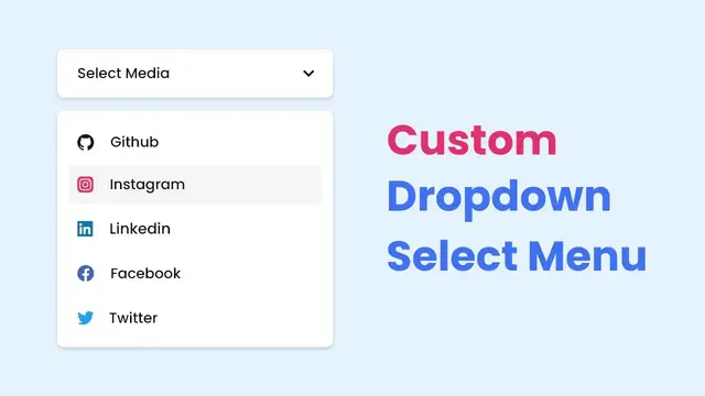'Video thumbnail for Custom Dropdown Select Menu in HTML CSS & JavaScript'