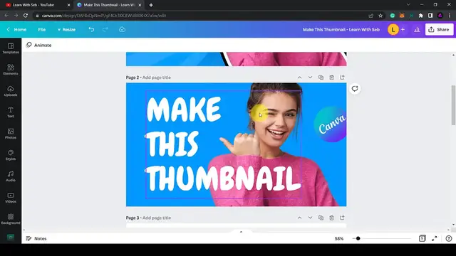 'Video thumbnail for How To MAKE THUMBNAILS That STAND OUT Using CANVA'