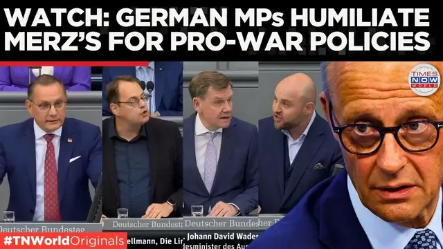 'Video thumbnail for Bundestag UPRISING: Merz GRILLED Over NATO's 'Pointless War Path'!'